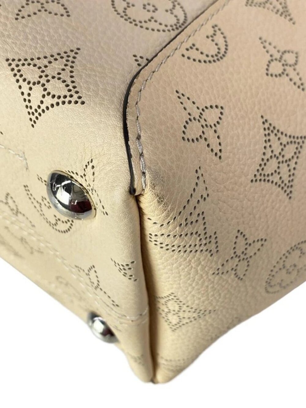 LOUIS VUITTON Hina PM M51950 Creme Mahina DR1179/RFID verified Tote Bag - Picture 6 of 15